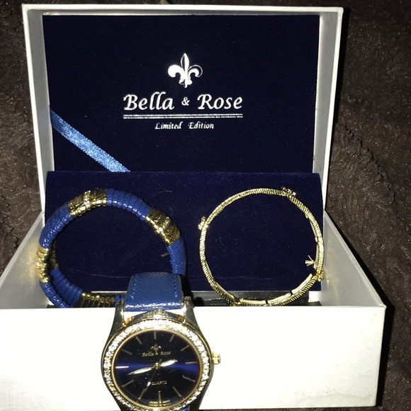 Bella & Rose (3) pcs Watch Set NWOT. main image 4